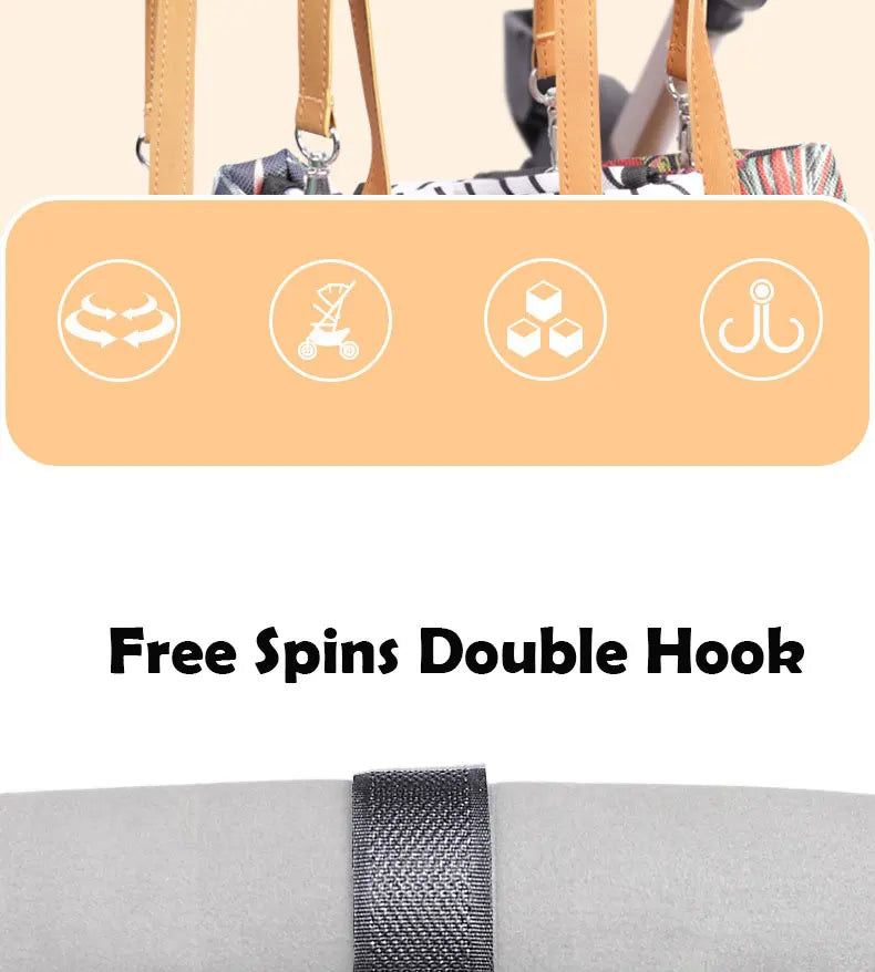 1/3pcs Baby Bag Stroller Hook Pram Rotate 360 Degree Rotatable Cart Organizer Pram Hook Crochet Stroller Accessories