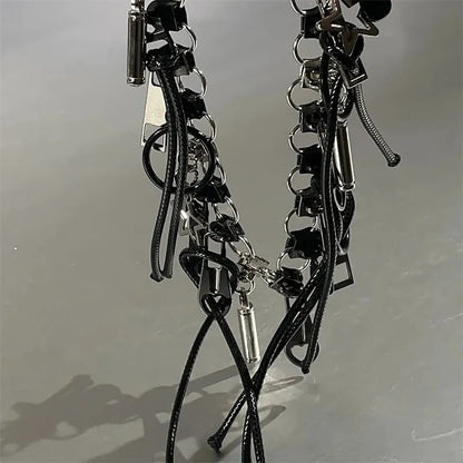 Stylish Zipper Necklaces Punk Men's And Women's Jewelry Accessories Unisex Jewelry Accessories Party Neck Accessories