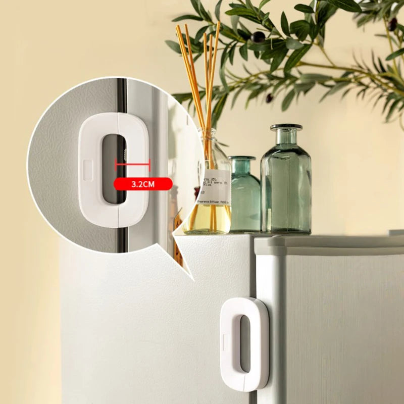 Household Refrigerator Lock Freezer Door Lock Toddler Children's Cabinet Safety Lock Baby Anti-pinching Safety For Baby