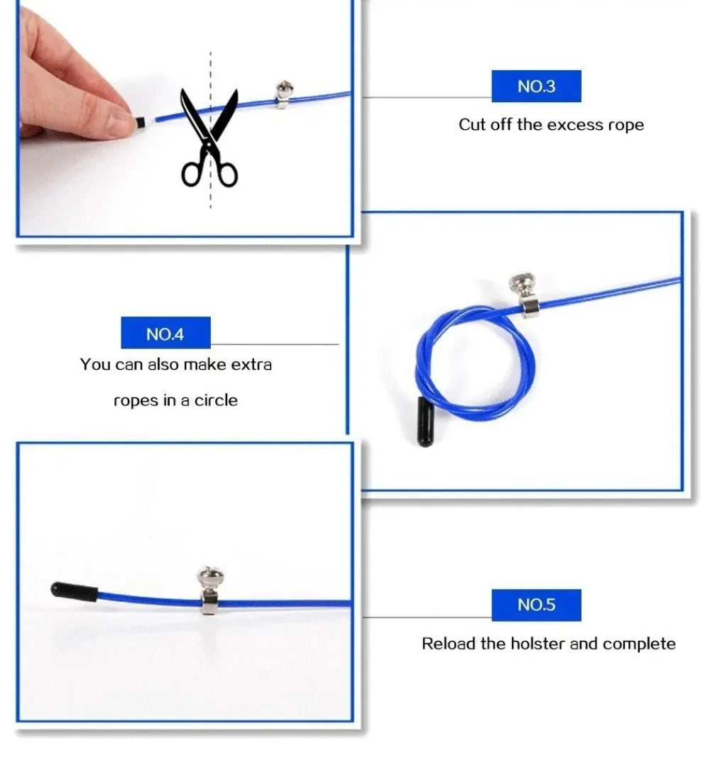 3 Meters Speed Skipping Rope Adjustable 360° Swivel Ball Bearing Boxing Skipping Rope Steel Wire Aluminum Alloy