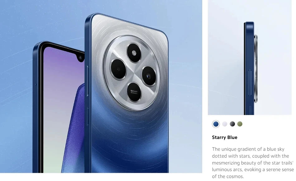 Global Version Xiaomi Redmi 14C Smartphone 8GB 256GB MediaTek Helio G81-Ultra Processor 6.88" 120Hz Display 50MP AI Dual Camera