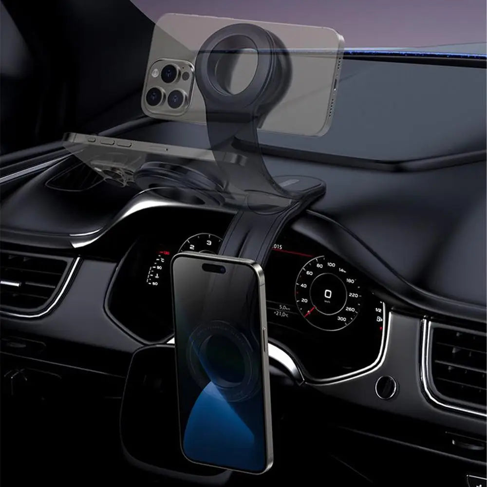 Car Magnetic Phone Holder  Stable Strong Magnet Adjustable Phone Holder Bendable Mobile Mount for Truck, Vehicle, Auto Driving