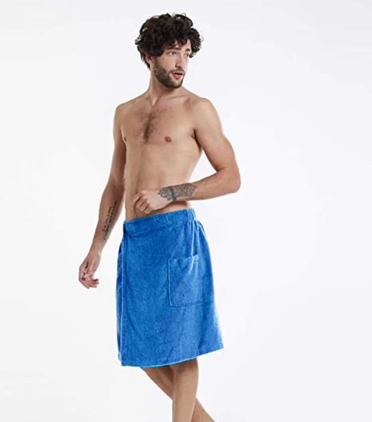 Bath Towel Beach Towel Men's Wearable Bath Towel Shower Room Bathrobe With Pocket Bath Towel Super Absorbent Microfiber Pajamas