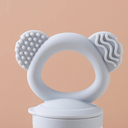 Baby Rabbit Fruit Feeder Set Food Supplement Nursing Feeder BPA Free Silicone Feeding Freezer Tray Tableware Fresh Food Feeder