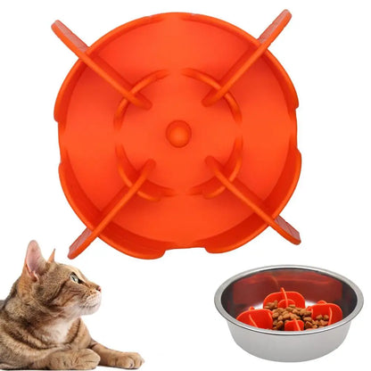 Pet Bowl Slow Feeder | Silicone Dog Slow Feeder Bowl Large Breed | Pet Slower Food Feeding Dishes Interactive Bloat Stop Dog Bow