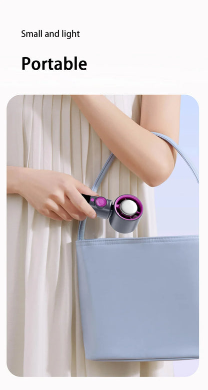 Electric Fan Handheld Fan 199 Gears High Speed Semiconductor Cooling Handheld Fan Mini Portable Folding USB Small Fan