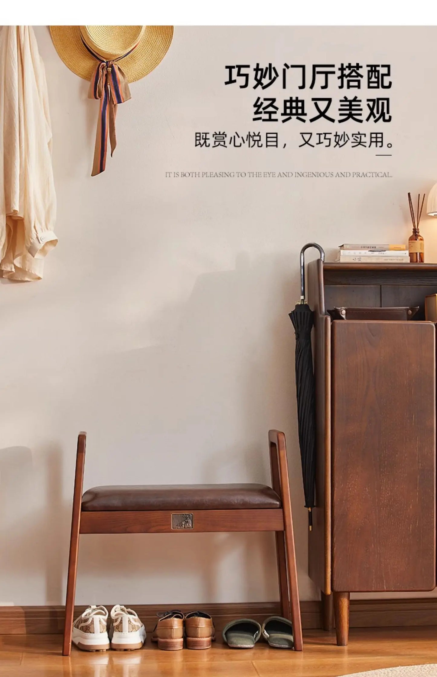 Bedroom Wooden Stool Storage Dressers Lazy Shoes Changing Side Table Entryway Bench Ergonomic Taburete Madera Nordic Furniture