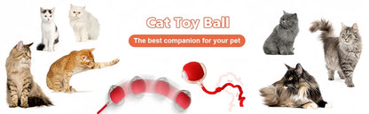 Interactive Cat Ball Toys Active Rolling Ball for Cats Smart Interactive Cat Toys Electric Cat Toy Ball Rechargeable Pet Toys