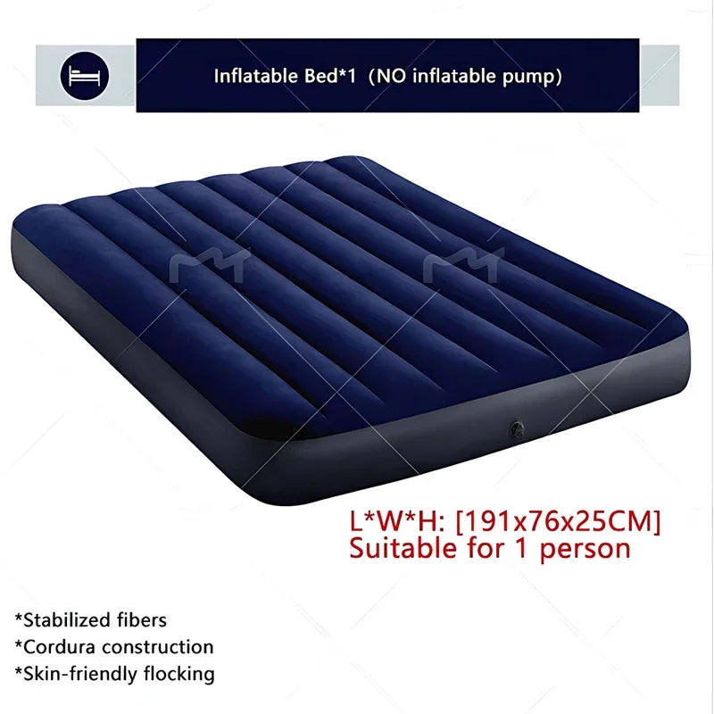 Automatic Air Bed Inflatable Home Inflatable Bed Single Air Mattress Bed Double Lazy Bed Outdoor Portable Air Mattress Bed