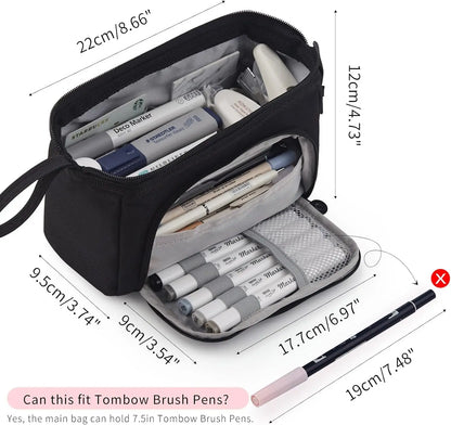 Super Large Capacity Pencil Case School Acsesories Pen Bag Student Box Back to School Office Supplies Statioenry Accessories