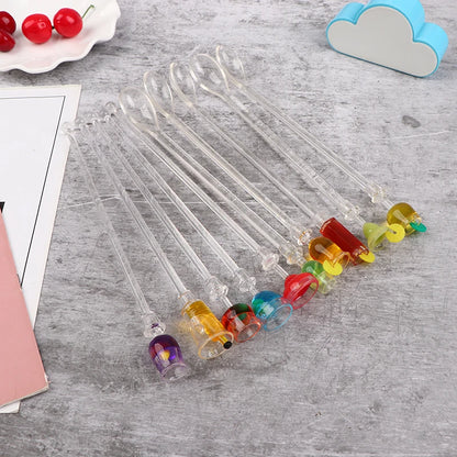 1PCS 23cm Stirring Acrylic Stirrers Kitchen Bar Tool Juice Party Cocktail Drink Mixer Swizzle Stick Wine Agitators