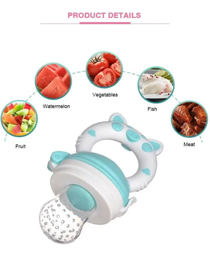 Silicone Fresh Food Nipple Baby Feeder Kids boy girl Fruit Nipples Feeding Safe Infant Baby Supplies Nipple soother Bottles