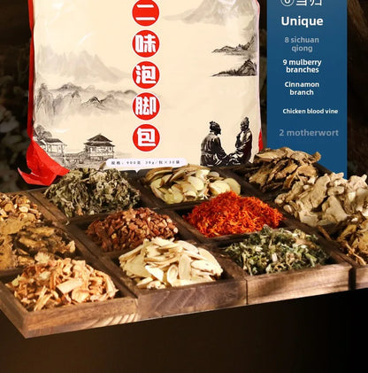 Super Big Bag 12 Flavors Foot Soaking Bag Mugwort Leaf Safflower Motherwort Foot Bath Care Mugwort Foot Soaking Medicine Bag