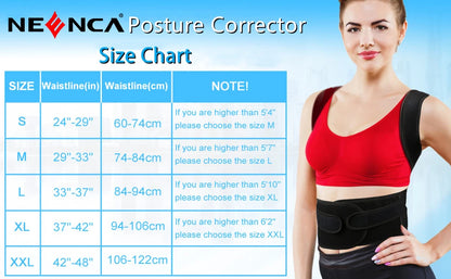 Back Brace for Lumbar Support and Upright Back Straightener Back Corrector Posture Improve and Neck, Back, Shoulder Pain Relieve