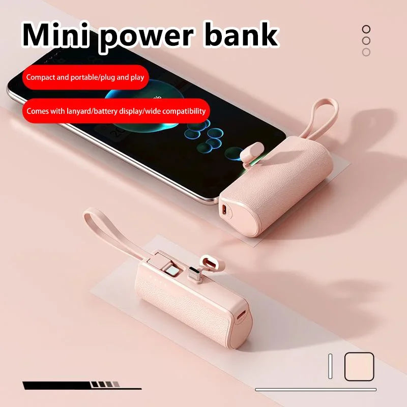 Xiaomi Power Bank 50000mAh Pocket Power Bank Portable Capsule Power Bank Fast Charging External Battery for iPhone Samsung