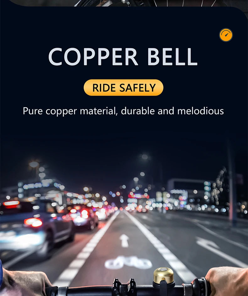 TWOOC Bicycle Bell for Apple AirTag | Holder Hidden in Bell | Bicycle Anti-Theft | Road Approved | Tool Included