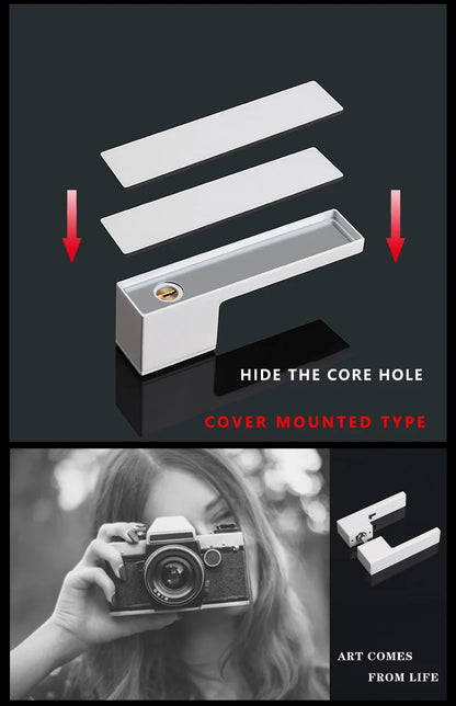 TOPKNORR Room Door Lock Indoor Magnetic Mute Ecological Door Lock Wooden Door Bedroom Toilet Household Door Lock Door Handle