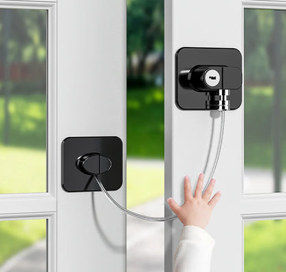 Baby Child Safe Refrigerator Lock with Key Code Lock Baby Safety Cabinet Lock Sliding Wardrobe Door Lock Home Limiter Safety