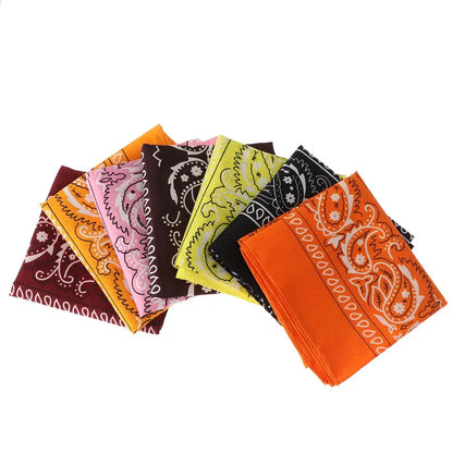 Sports Supplies Handkerchief Neck Scarf Printed Square Scarves Paisley Bandana Hair Band Wristband