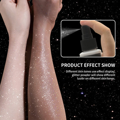 100ml high gloss glitter spray, can be used for body/hair/clothes