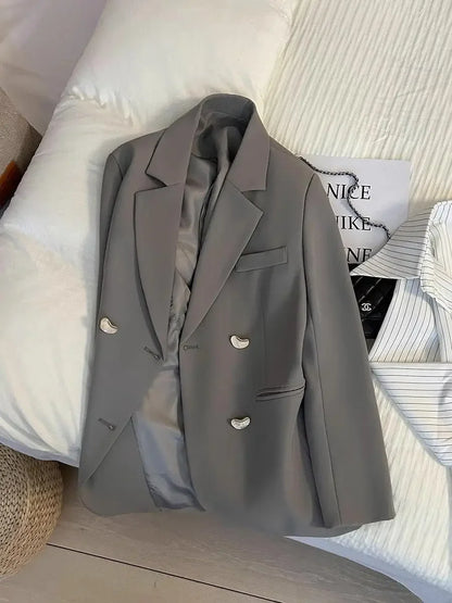 Office Wear Professional Outfits Outerwear Solid Women's Blazers Spring Autumn Female Coats and Jackets In Promotion Korean Fall