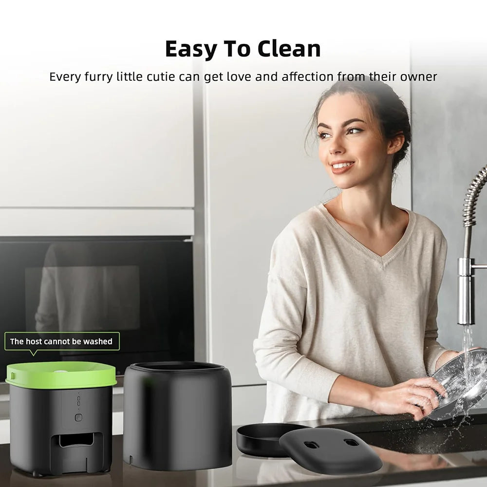 Automatic Cat Feeder 4L Pet Smart 5G WiFi Cat Food Kibble Dispenser Remote Control Auto Feeder For Cat Dog Dry Food Accessories