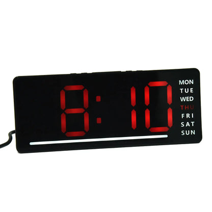 Silent Digital Alarm Clock for Babies,LED Bedside Clock with Night Light Multiple Functions | Adjustable Tone Volume