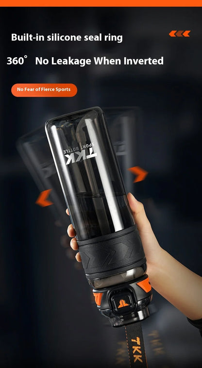 Sports Water Cup  Summer New Product: Large-Capacity Sports Water Cup  Student Straw Cup  One-Click Pop-Up Lid Plastic Cup