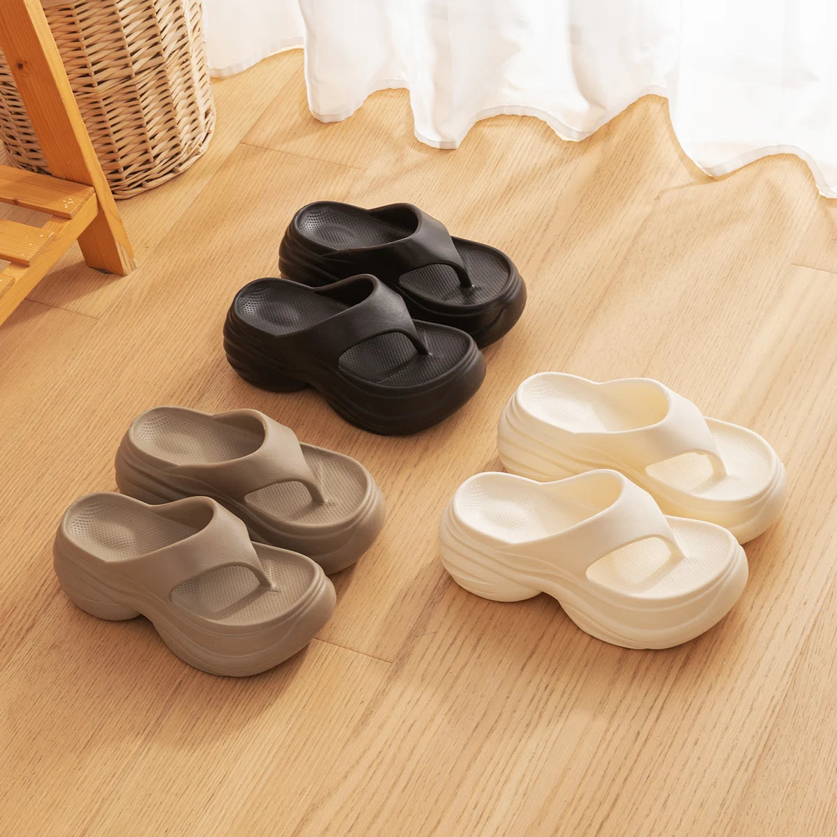 Summer Women Flip-flops Increase Non-slip Platform Slippers Fashion Comfortable Casual Slippers