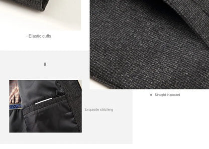 High Quality New Brand Casual Fashion Lapel Autumn Winter Mens Coat 2025 Men Clothing Fashion Jacket Solid Classic Windbreaker