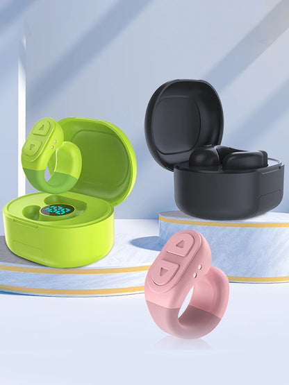 TikTok Scrolling Ring Camera Remote Wireless Charging Case for iPhone iPad Android Phones Easy Video Recording