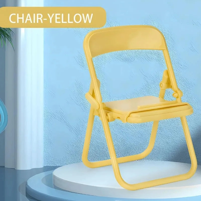 Universal Mobile Phone Accessories Foldable Chair Shape Mini Desktop Phone Holder Phone Stand