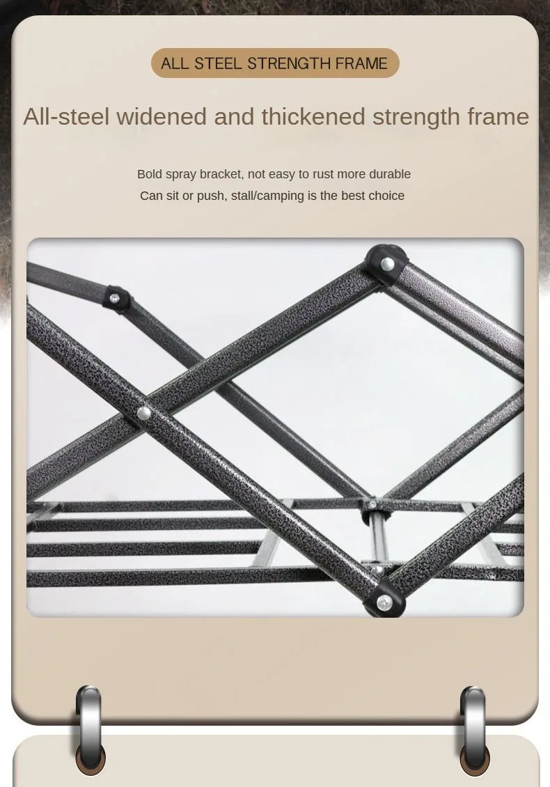 Electric Camping Cart, Folding and Pulling Outdoor Tent Cart