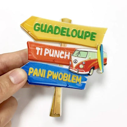 Europe France Lyon Strasbourg Marseille Resin 3D Fridge Magnets Tourism Souvenir Refrigerator Sticker