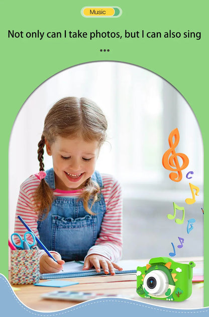 Xiaomi Children's Digital Camera Mini Camera Video Camera Small SLR Action Camera Cartoon Toy HD Dual Camera Photo Birthday Gift