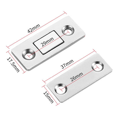 Magnetic Cabinet Catches Ultra Thin Door Strong Magnets Stopper Invisible Adhesive Drawer Magnet Lock for Kitchen Closet Closer
