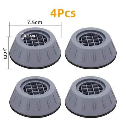 4Pcs Anti Vibration Feet Pads Waterproof Legs Slipstop Silent Skid Raiser Mat Washing Machine Support Dampers Stand Furniture