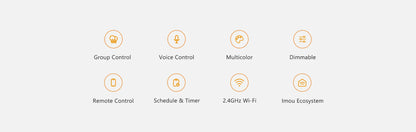 Imou B5（E26/E27）B22 Smart Light Bulb Control Lamp Base Dimmable Light Led Lamp Bombilla Colorful Changing 9W Function color