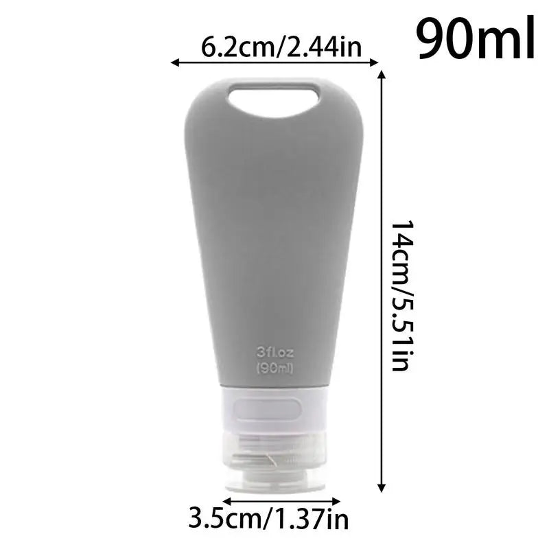 Travel Shampoo Bottles Silicone Dog Food Container 90ml Puppy Necessities Pet Accessories for Body Wash Lotions Cream