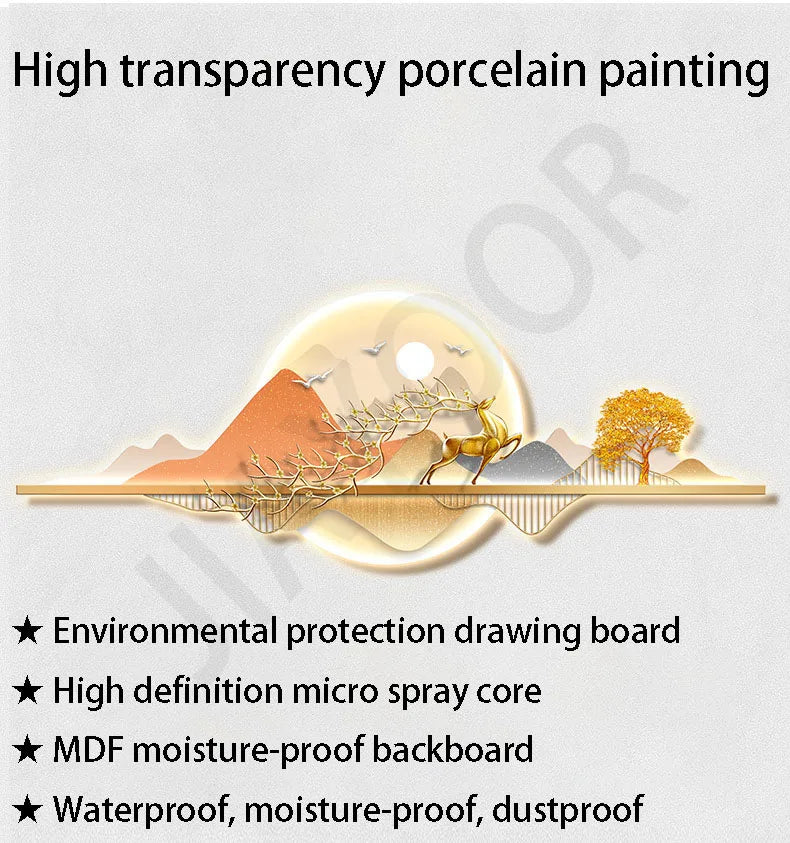 Wall Lamp Entrance Decoration Light Corridor Hanging Hallway Modern Nordic landscape Painting Lamps Home Living Room Mural Light