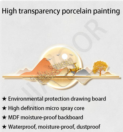 Wall Lamp Entrance Decoration Light Corridor Hanging Hallway Modern Nordic landscape Painting Lamps Home Living Room Mural Light