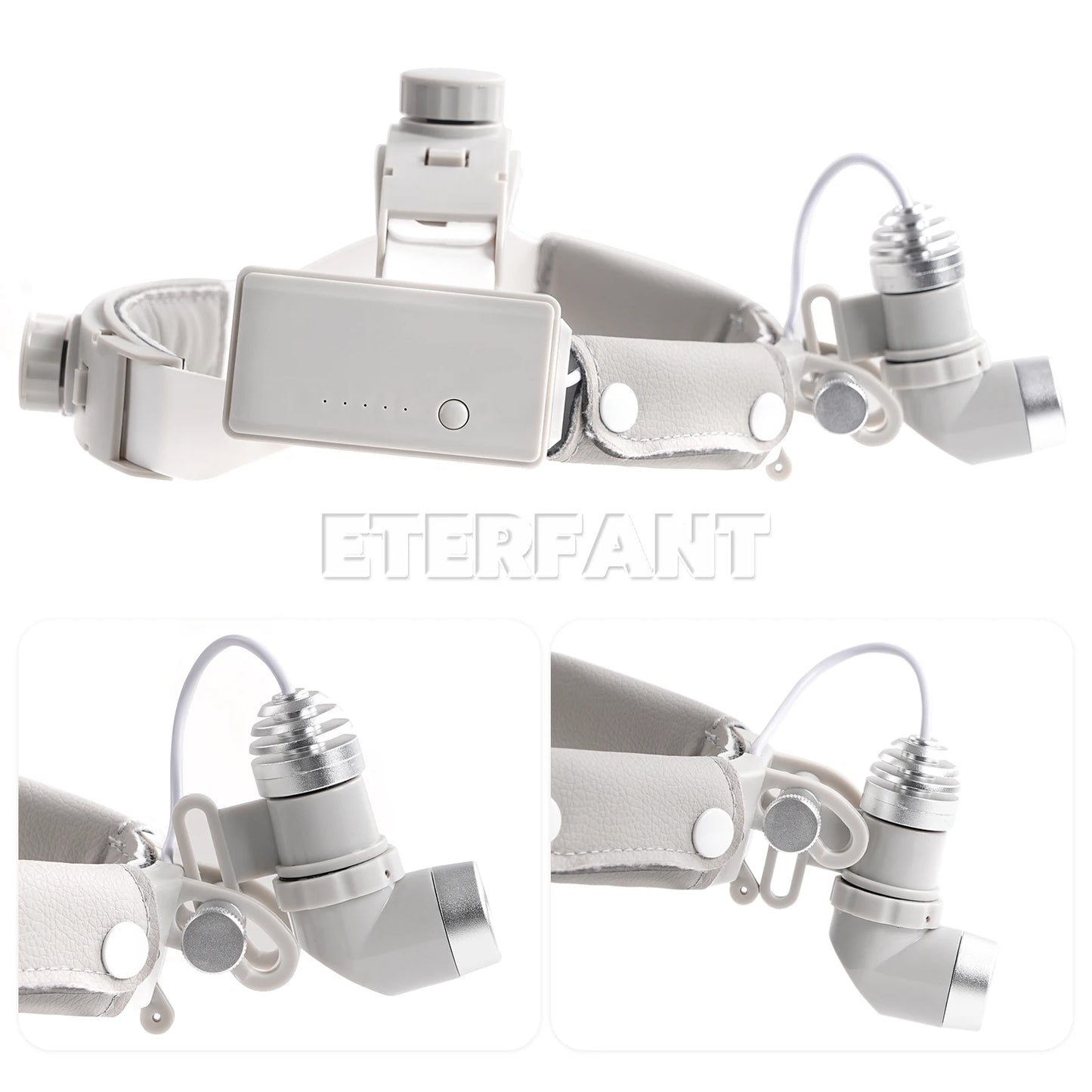 ETERFANT 10W LED Dental Medical Headband Head Light Good Light Spot ENT Specific Headlamp Ajustable