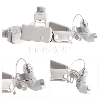 ETERFANT 10W LED Dental Medical Headband Head Light Good Light Spot ENT Specific Headlamp Ajustable