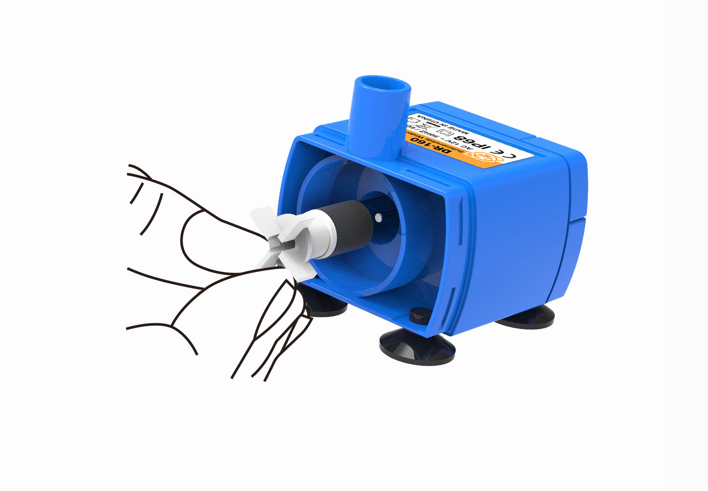 Pet USB Water Pump LED Light Pet Cat Water Fountain Motor Accessories Replacement for Cat Flowers Drinking Bowl Water Dispenser