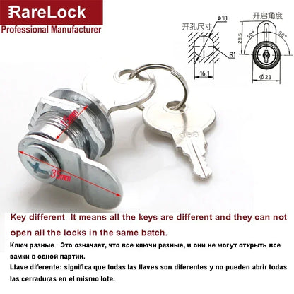 Cash Box Cam Lock for POS Machine Cash Drawer DIY Furniture Hardware Rarelock 1015 G
