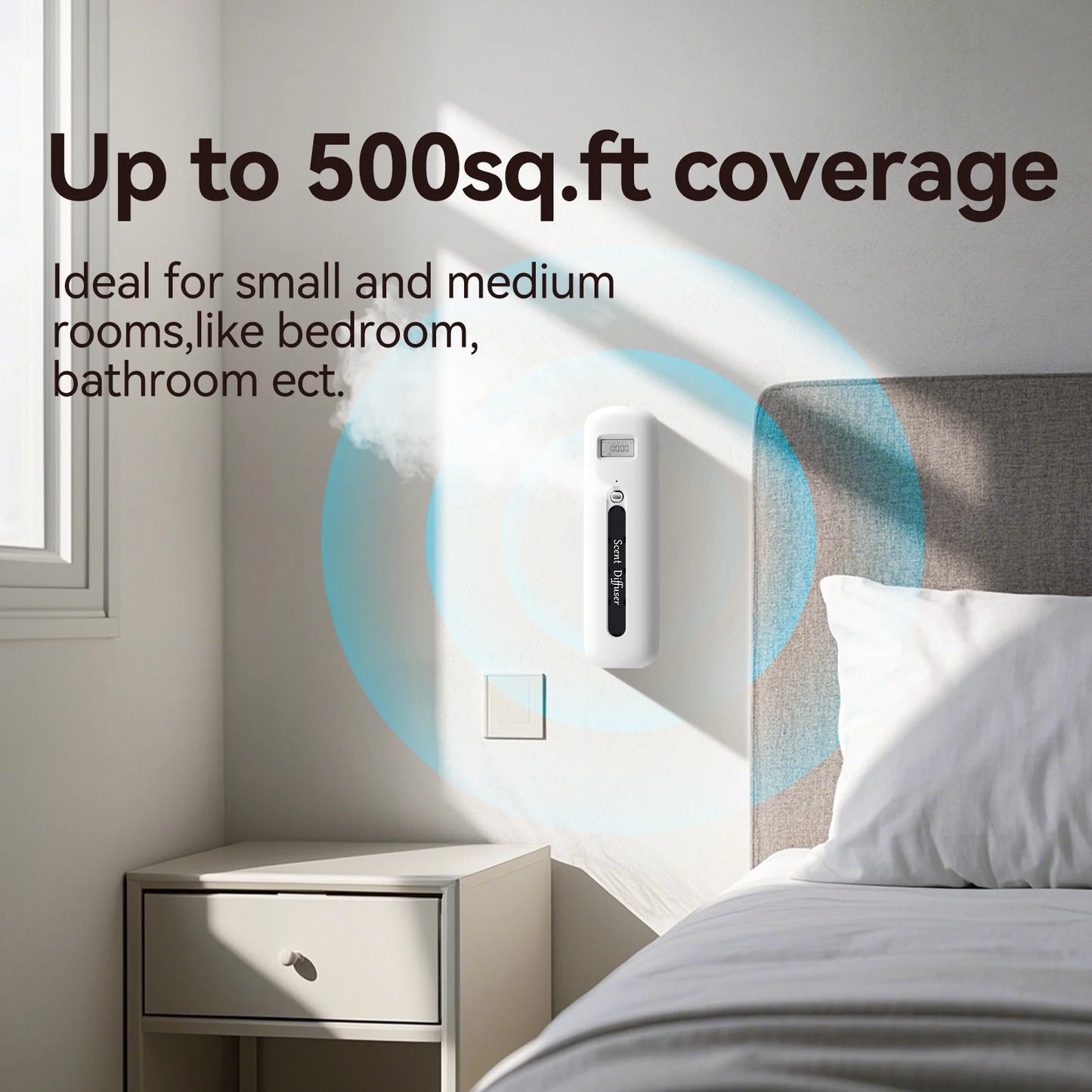 Smart Essential Oil Diffuser Home Plug In Diffuser With LED Screen Visual Intelligent Control with Timer for Home Office Hotel