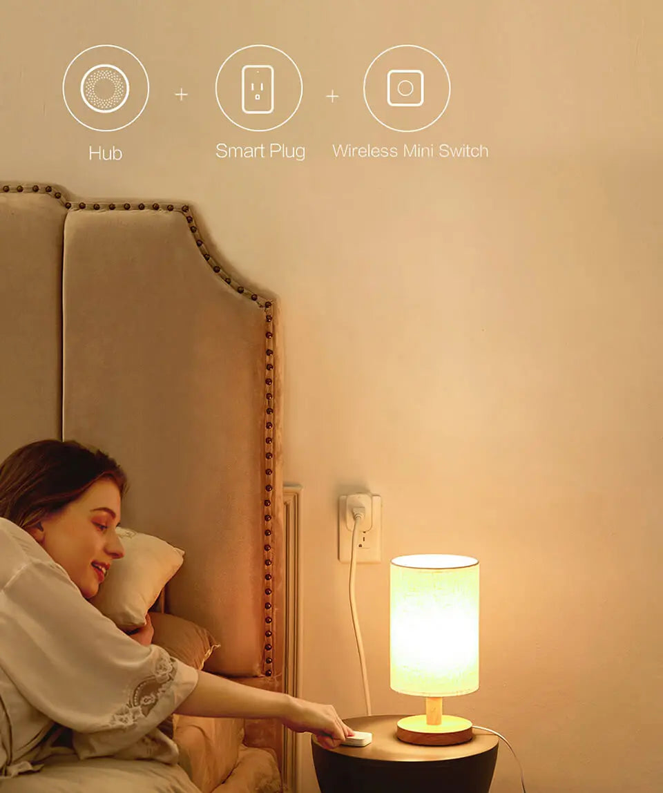 Aqara Mini Wireless Switch Zigbee Connection Versatile 3-way Control Button For Smart Home Devices Compatible With Apple HomeKit