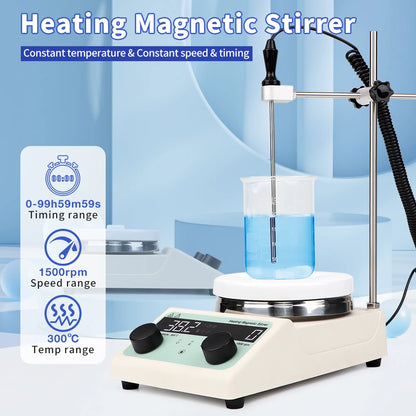 Magnetic Stirrer With Heating Digital Display Thermostatic Stirrer Laboratory Hot Plate Magnetic Mixer 200-1500rpm/100-1500 rpm