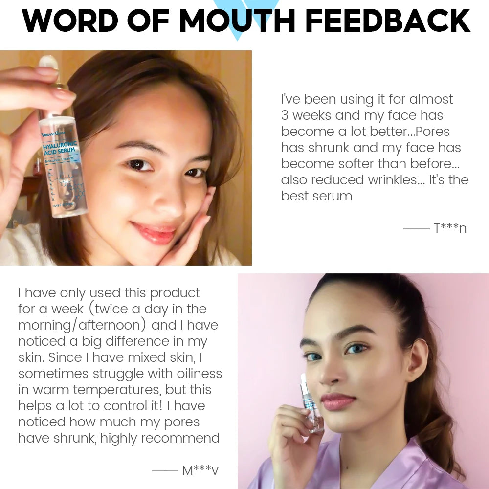 VIBRANT GLAMOR Hyaluronic Acid Facial Serum  Skin Care 10PCS