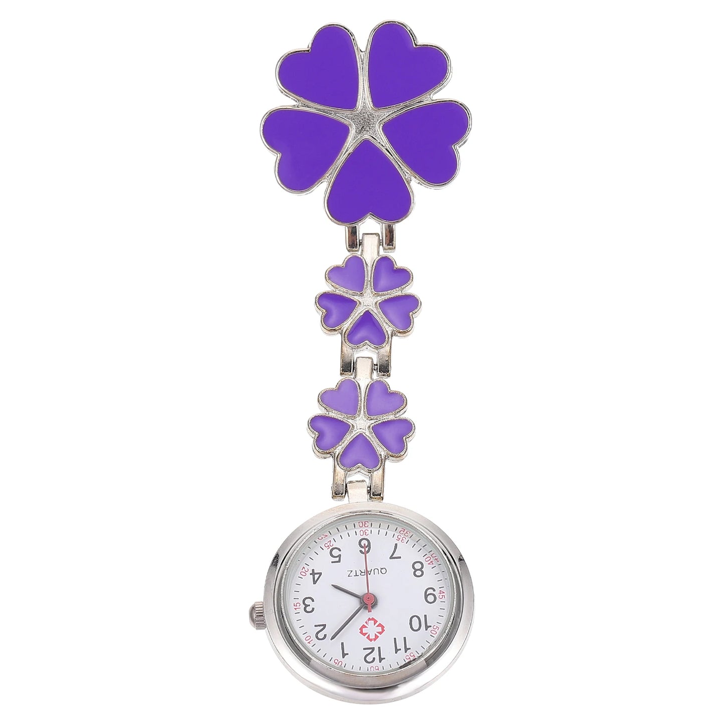 Nurse Watch- Womens Nurse Clip on Watch Nurse Fob Watch Nursing Pin Clip Watch Nurse Fob Watch ( White )